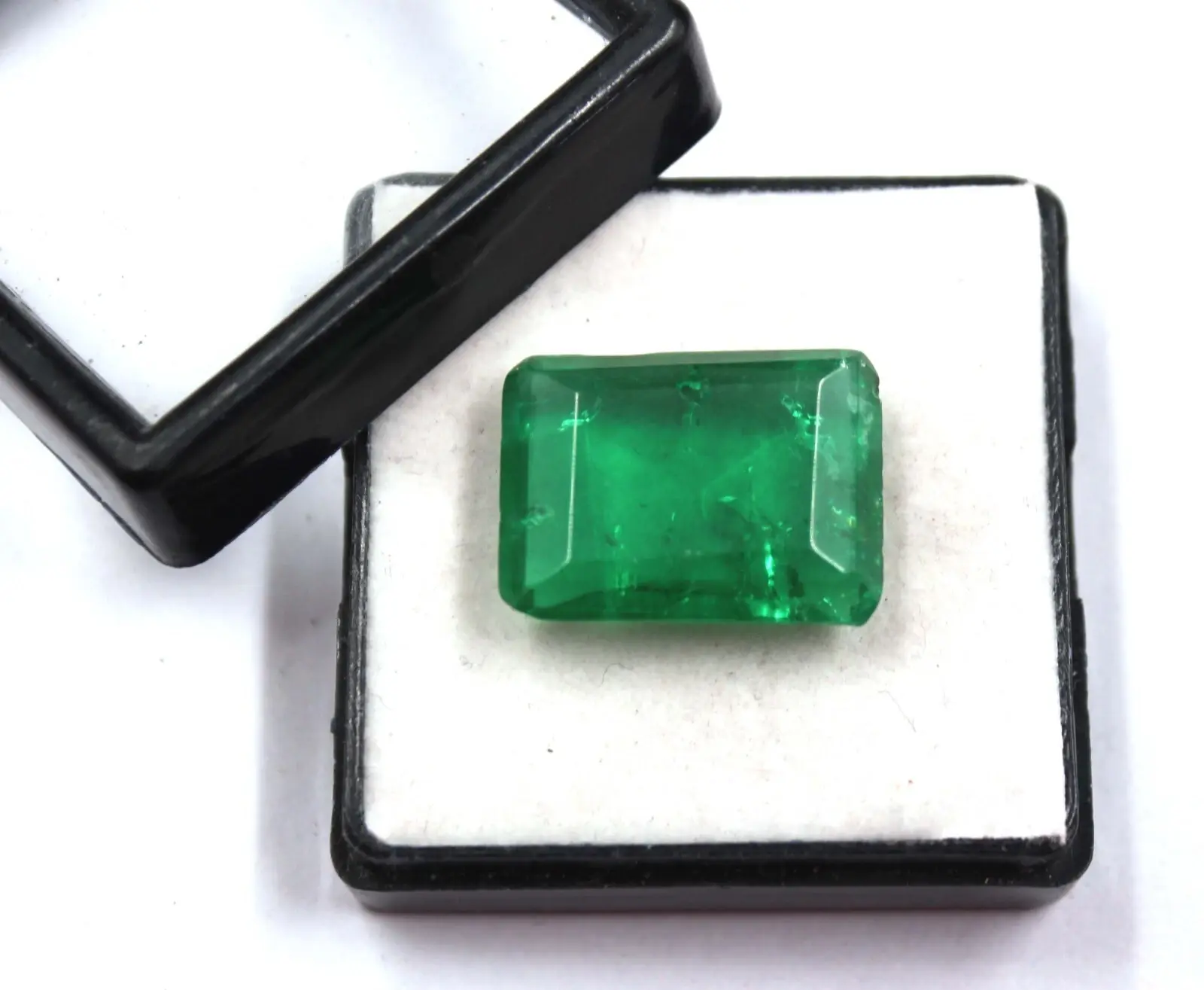 Unique Colombian Cut 100% Natural Green Emerald 18-19 Ct Certified Gemstone AKO ABC Jewelery